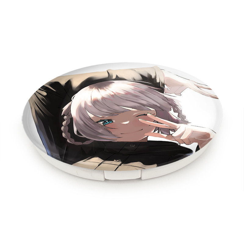 آینه جیبی خندالو طرح نازونا ناناکوسا انیمه کال آف نایت Call of the Night مدل تاشو کد 17833