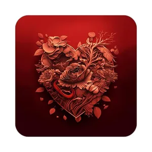 زیر لیوانی کاکتی مدل عاشقانه کد mp11884