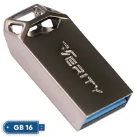 فلش مموری وریتی مدل V-819 ظرفیت 16 گیگابایت بند انگشتی با بدنه فلزی، رابط USB 2.0 و سرعت انتقال 30 مگابایت بر ثانیه، سازگار با کامپیوتر، لپ‌تاپ، موبایل، تبلت و تلویزیون
