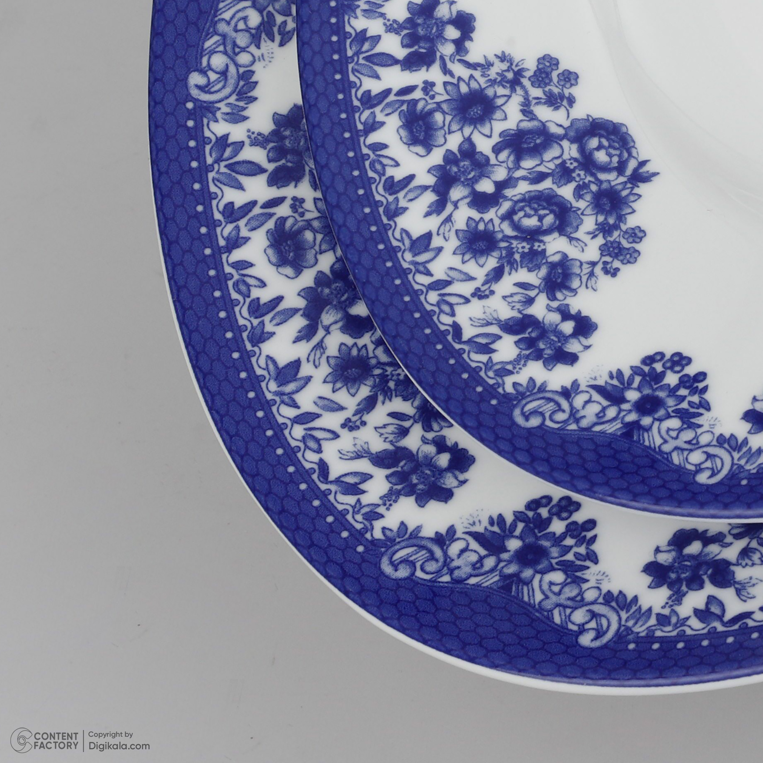 سرويس غذاخوری 28 پارچه چینی زرین ایران مدل ايتاليا اف فلورانس کد 0128 درجه یک