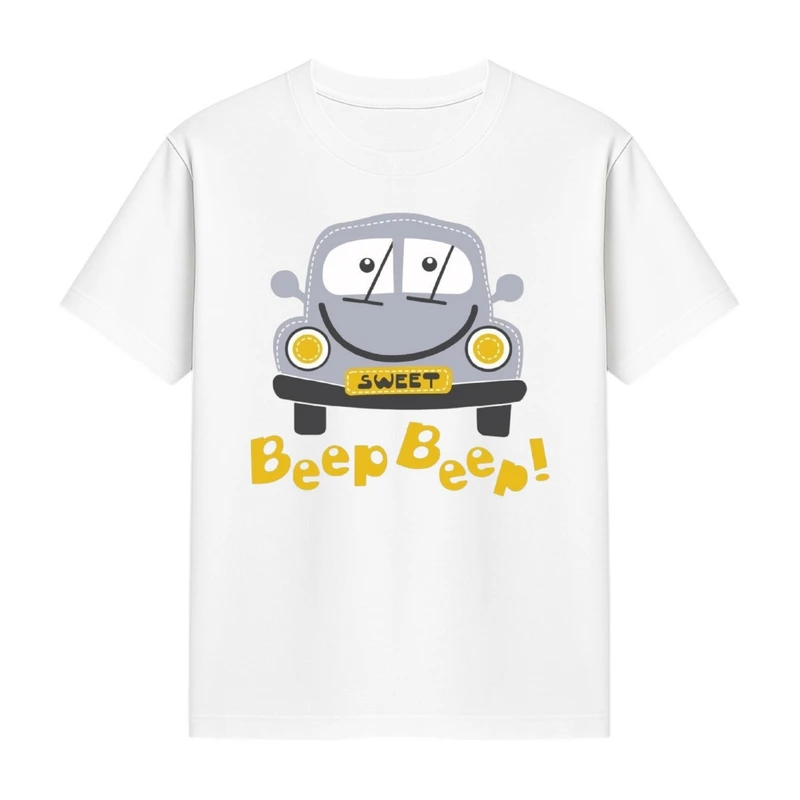 تی‌شرت آستین کوتاه دخترانه مدل ماشین کد p2 