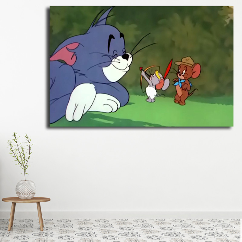 تابلو کودک و نوزاد مدل تام و جری کد 19