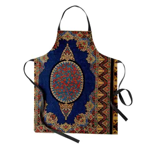 پیش بند آشپزخانه مدوپد طرح قالی ترنجی طره‌دار مدل C-Ghom160