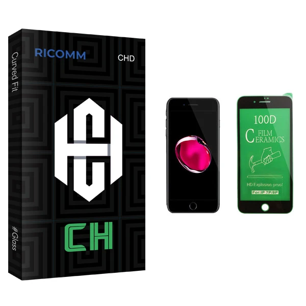محافظ صفحه نمایش سرامیکی ریکام مدل CH glass مناسب برای گوشی موبایل اپل iPhone 8 Plus