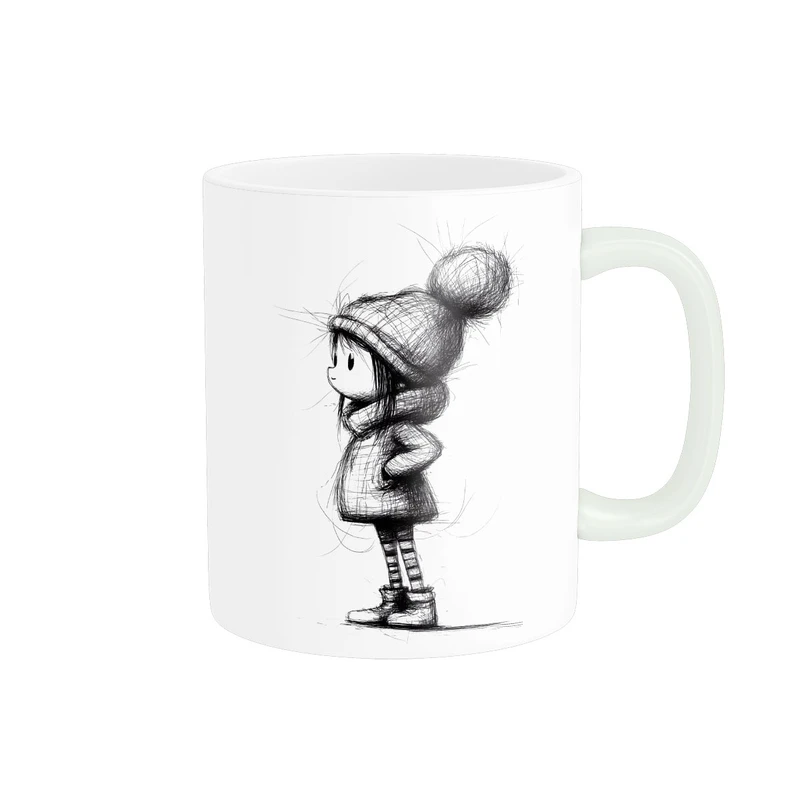 ماگ پاد آفرین مدل دختر کوچولو فانتزی کد 2351