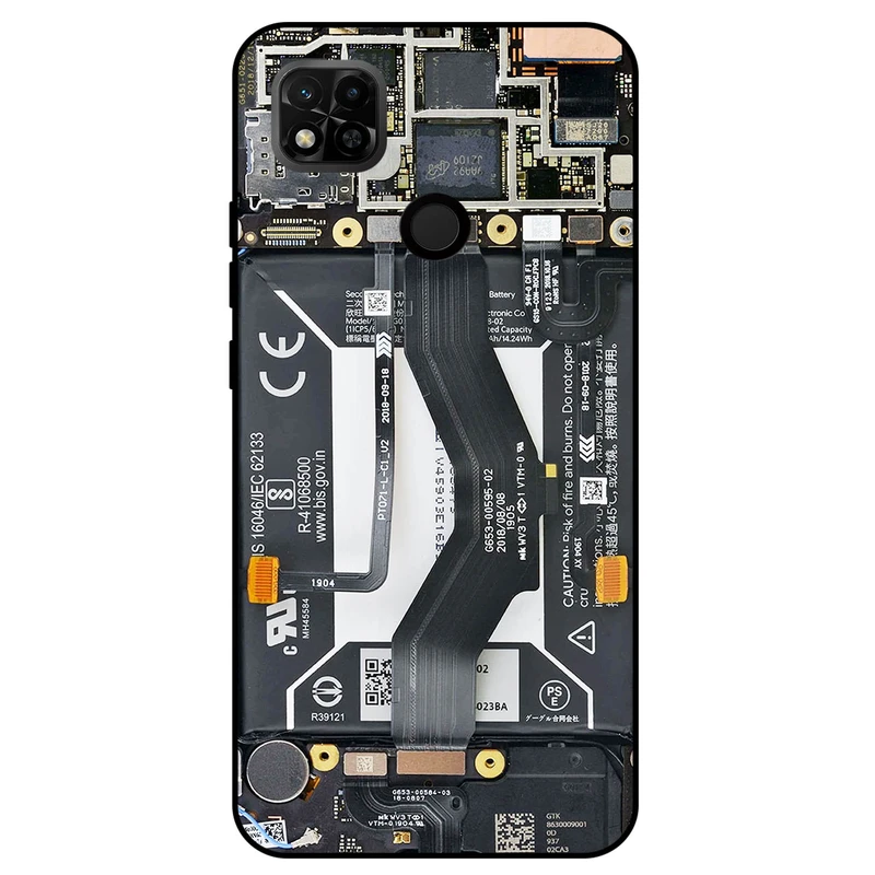 کاور مگافون طرح برد موبایل مدل 8004 مناسب برای گوشی موبایل شیائومی Redmi 10A / 10A Sport