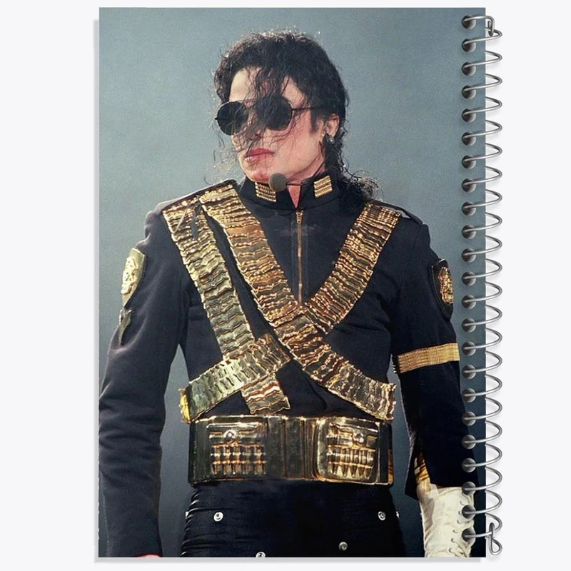 دفتر ژورنال نویسی 50 برگ خندالو مدل نقطه ای طرح مایکل جکسون Michael Jackson کد 19239