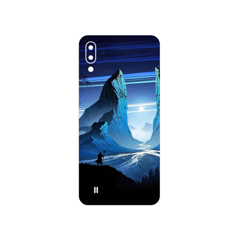 برچسب پوششی ماهوت مدل Blue Mountains Digital Art مناسب برای گوشی موبایل سامسونگ Galaxy M10