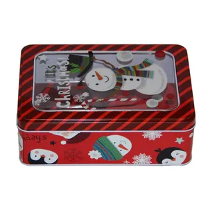 جعبه هدیه مدل کریسمس طرح آدم برفی کد 55