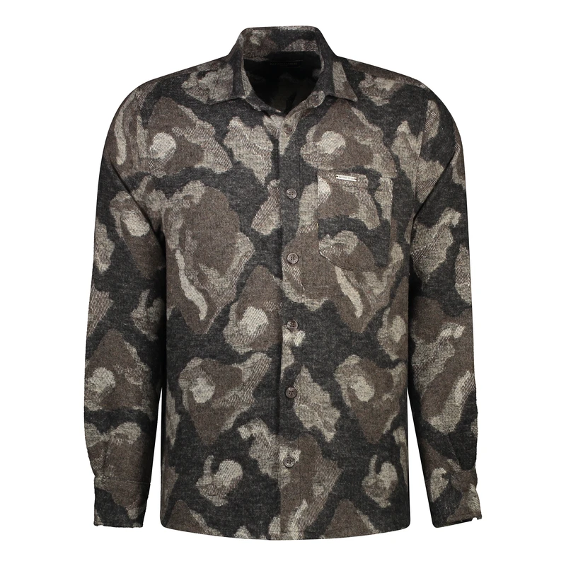 پیراهن آستین بلند مردانه پاتن جامه مدل پشمی 102721030206405