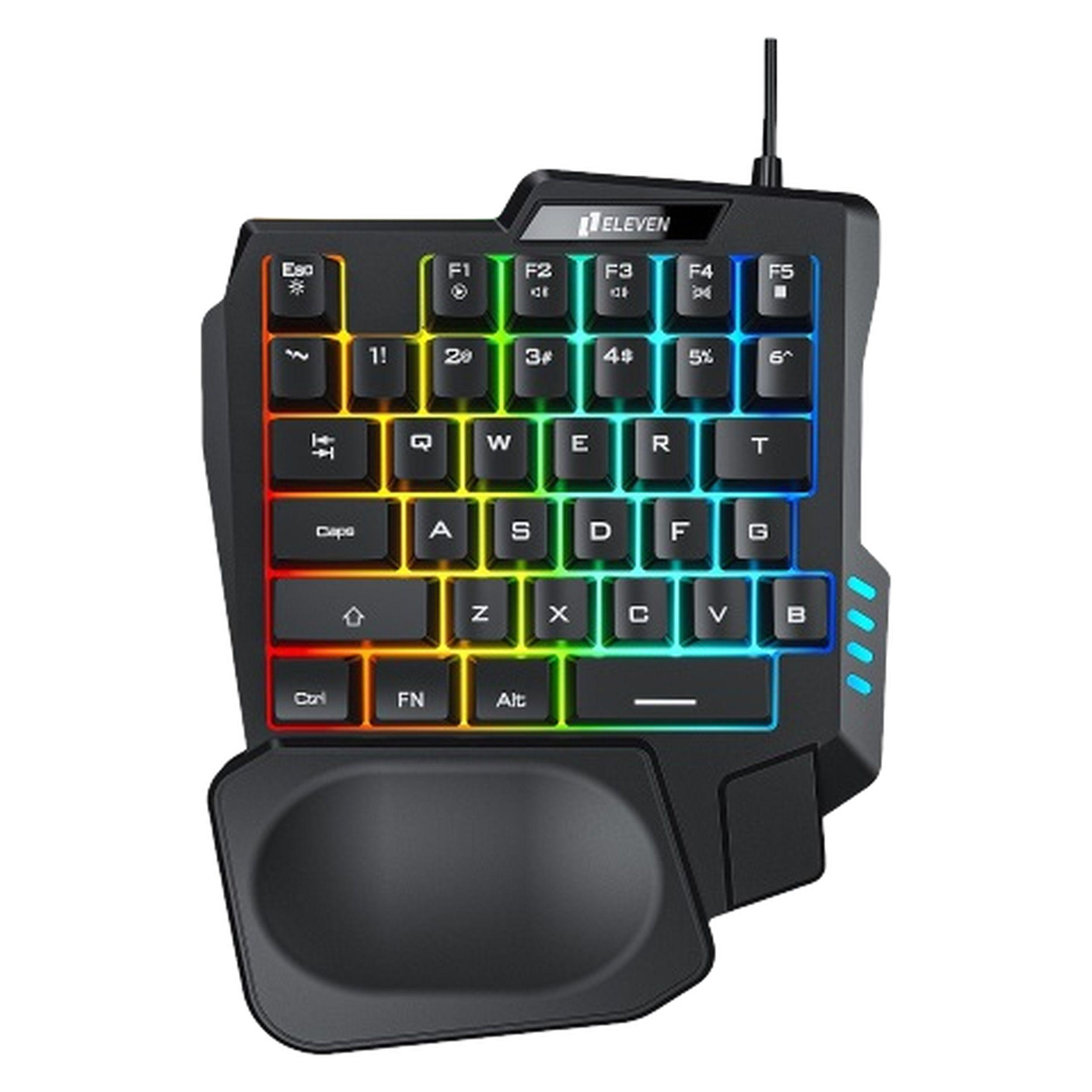 کیبورد گیمینگ ایلون مدل GK104، سوییچ ممبران، Tenkeyless، نورپردازی LED RGB