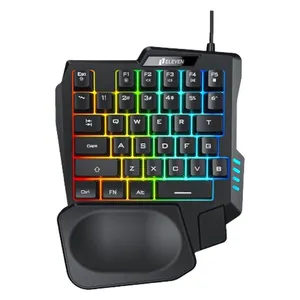 کیبورد گیمینگ ایلون مدل GK104، سوییچ ممبران، Tenkeyless، نورپردازی LED RGB