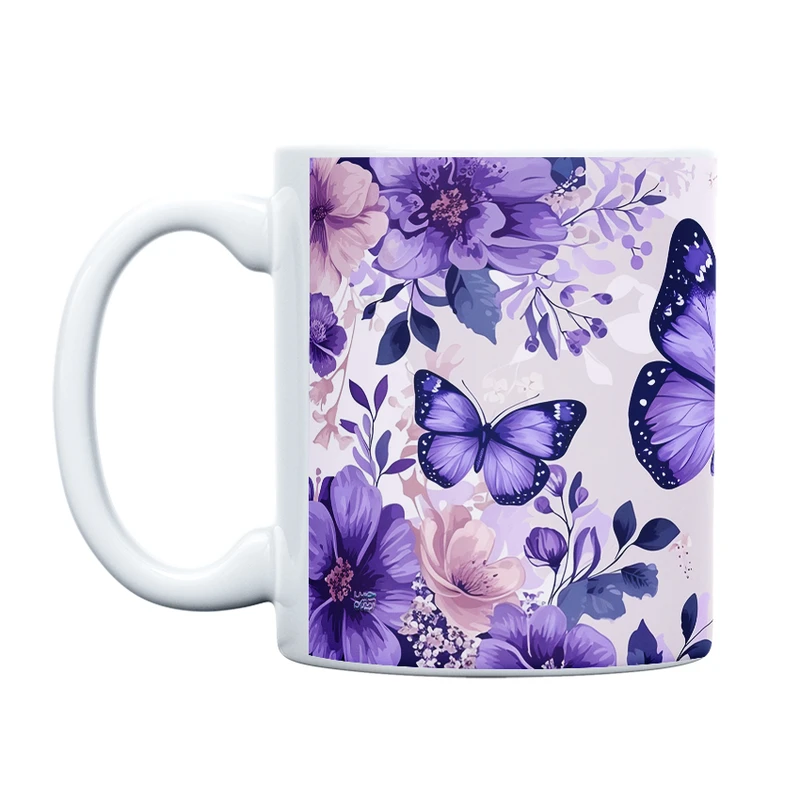 ماگ حس آمیزی طرح پروانه مدل کلاسیک کد 53