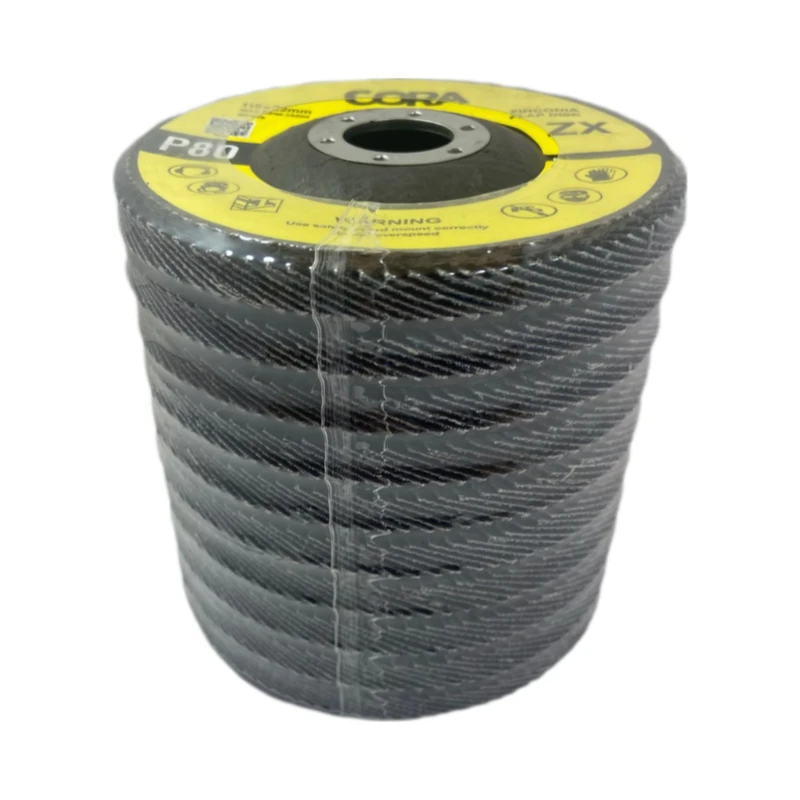 سنباده فلاپ دیسک کورا پلاس مدل 120-115 بسته 10 عددی