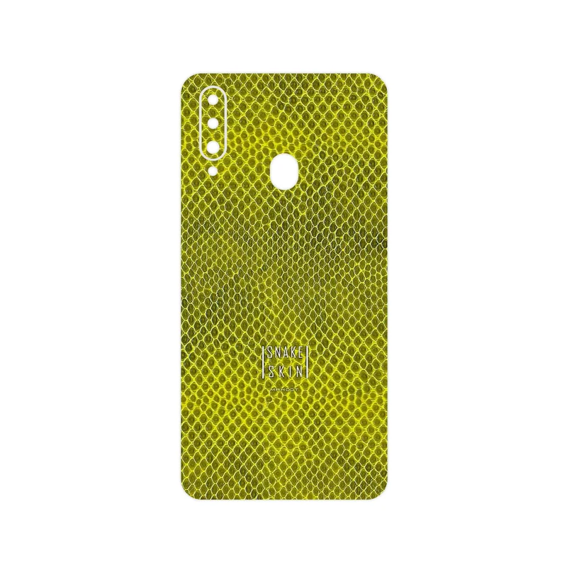 برچسب پوششی ماهوت مدل Yellow Snake Skin مناسب برای گوشی موبایل سامسونگ Galaxy A20s