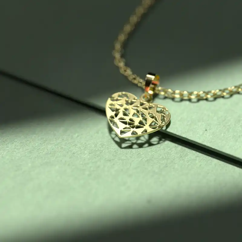 گردنبند طلا 18 عیار زنانه مدوپد مدل اسلیمی کد CA10580