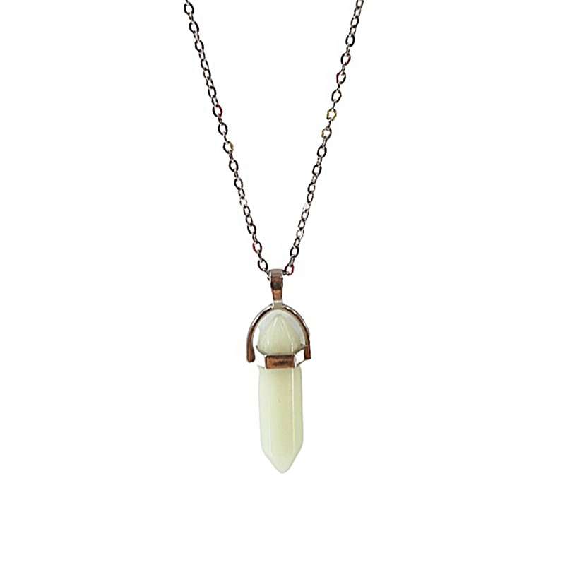 گردنبند دخترانه مدل منشور سنگی گردنبند دخترانه مدل منشور سنگی