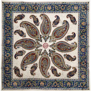 رومیزی قلمکار مدل بته جقه کد 80-80-BJ-HSHBL