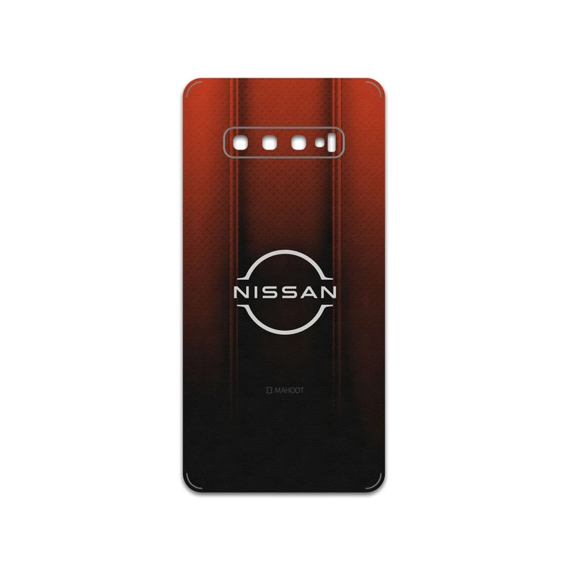 برچسب پوششی ماهوت مدل Nissan مناسب برای گوشی موبایل سامسونگ Galaxy S10 Plus