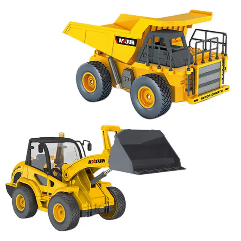 ماشین بازی ناب سل مدل کامیون و بولدوزر مجموعه 2 عددی