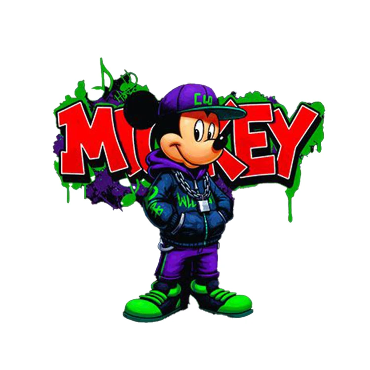 استیکر پارچه و لباس پاد آفرین مدل میکی موس کد 2001