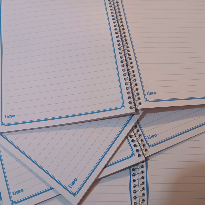 دفتر مشق 100 برگ تیما مدل نیلوفر مجموعه 6 عددی