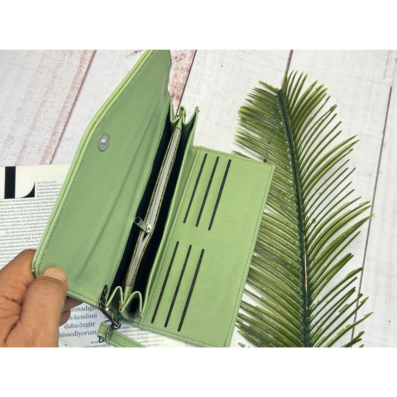 کیف پول زنانه مدل بند دار کد KZD-0107