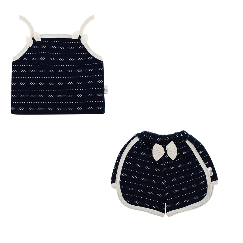 ست تاپ و شلوارک نوزادی شورتچی مدل S-02