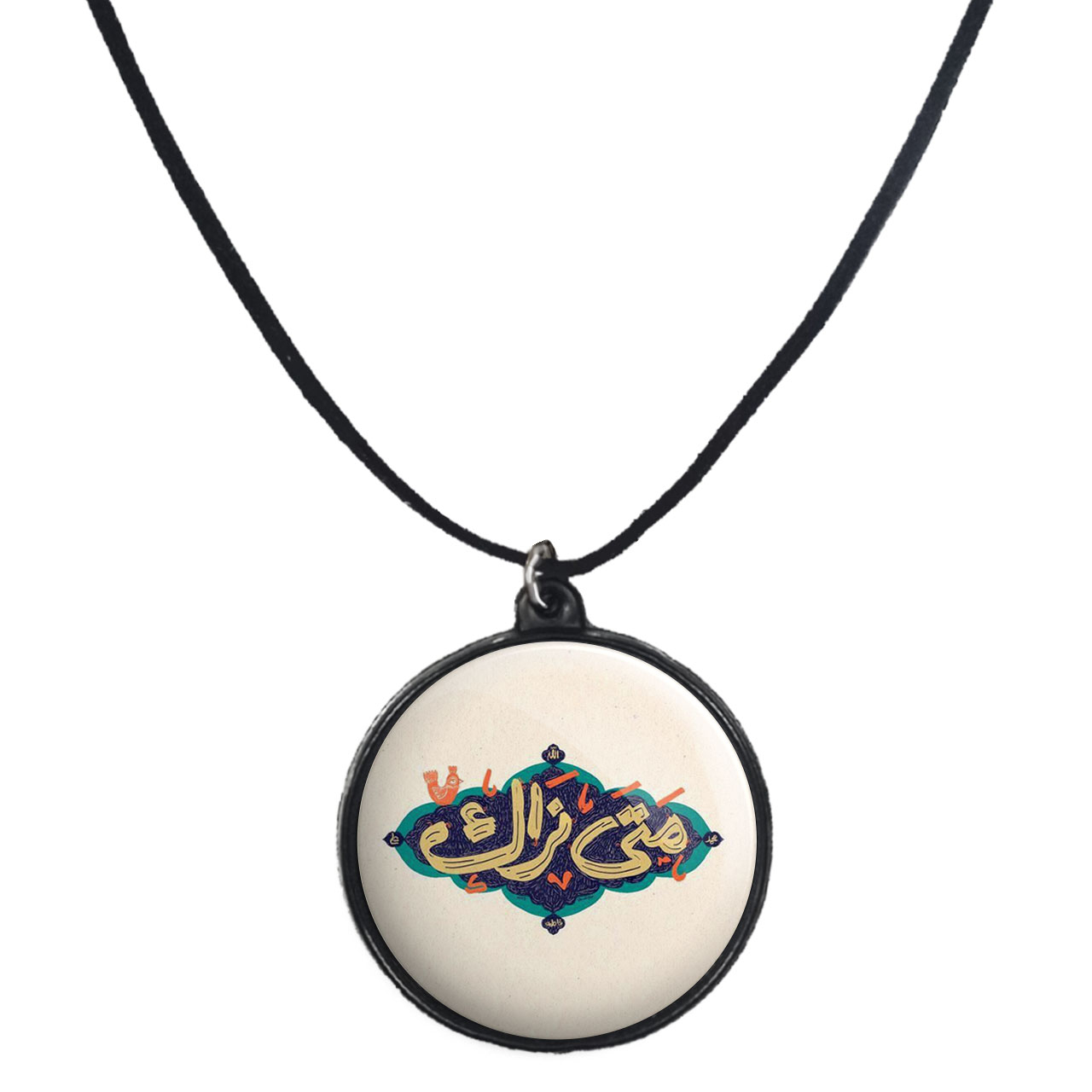 گردنبند پرمانه طرح امام زمان کد pmb.23630 مدل دو طرفه