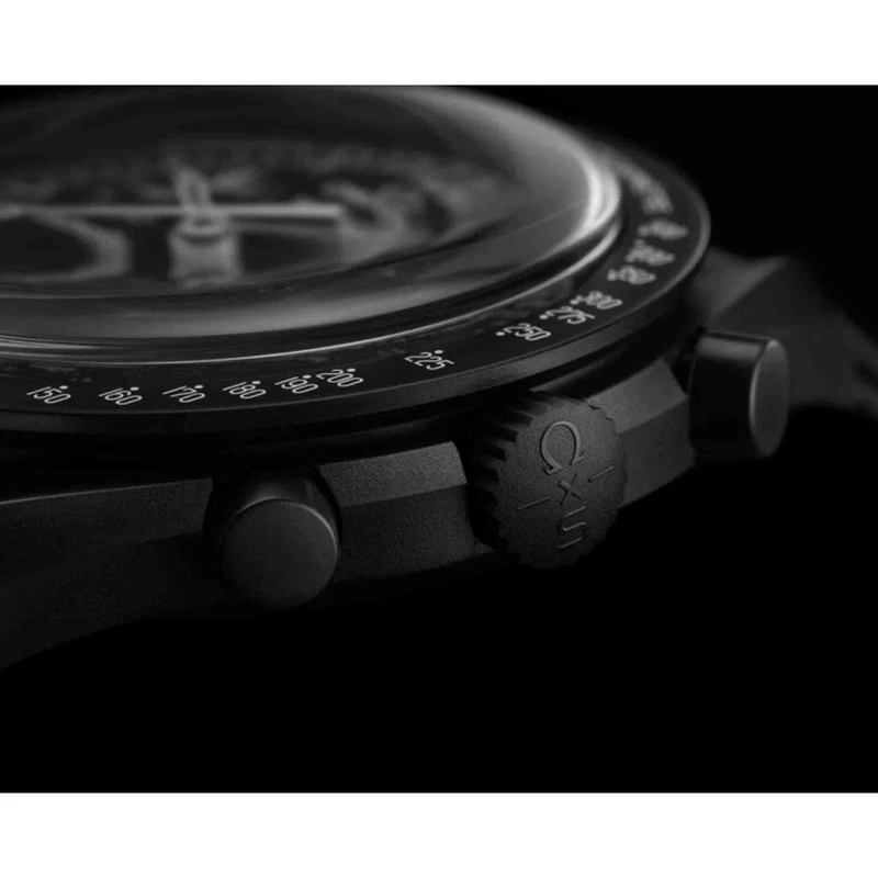 عکس شماره 6 : ساعت مچی عقربه-ای کوارتز امگا سواچ مدل mission to the moon phase new moon