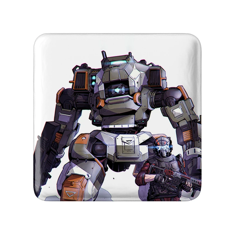 مگنت خندالو طرح بازی تایتان فال (Titanfall) مدل مربعی کد 32589