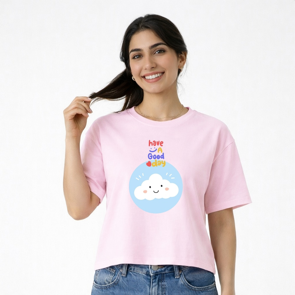 کراپ تی شرت آستین کوتاه زنانه مدل طرح ابر و نوشته کد p1 کراپ تی شرت آستین کوتاه زنانه مدل طرح ابر و نوشته کد p1