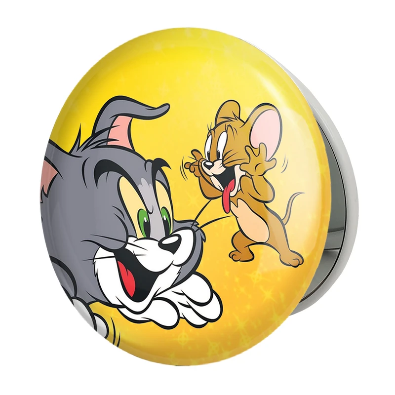 آینه جیبی خندالو طرح تام و جری Tom And Jerry مدل تاشو کد 10721 