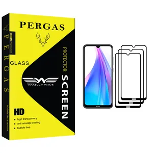 Waily Nice Pergas Glass Screen Protector For Xiaomi Redmi Note 8T Pack Of 3