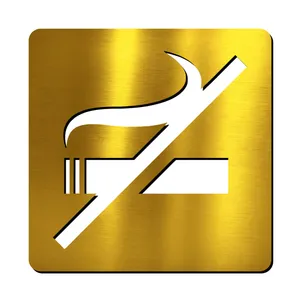 تابلو نشانگر طرح  علامت سیگار ممنوع  مدل پانچ 040