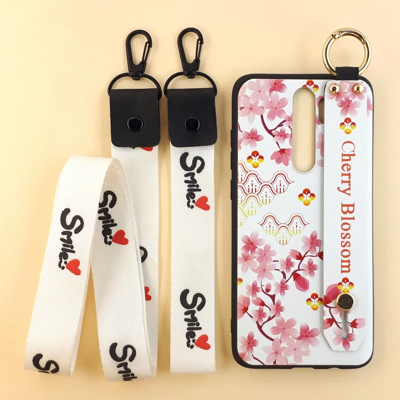 کاور طرح گل کد 05 مناسب برای گوشی موبایل شیائومی Redmi Note 8 Pro به همراه بند