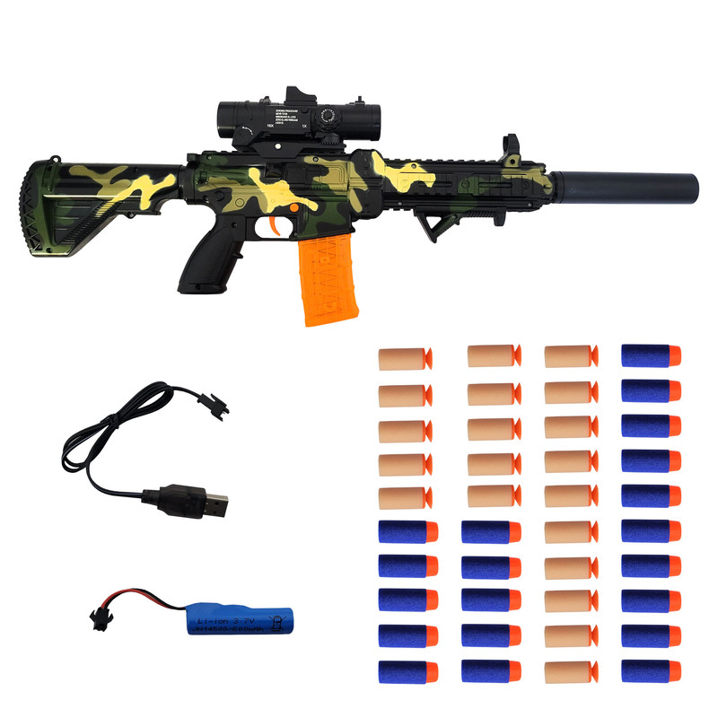 تفنگ بازی مدل M416 کد 200 مجموعه 43 عددی