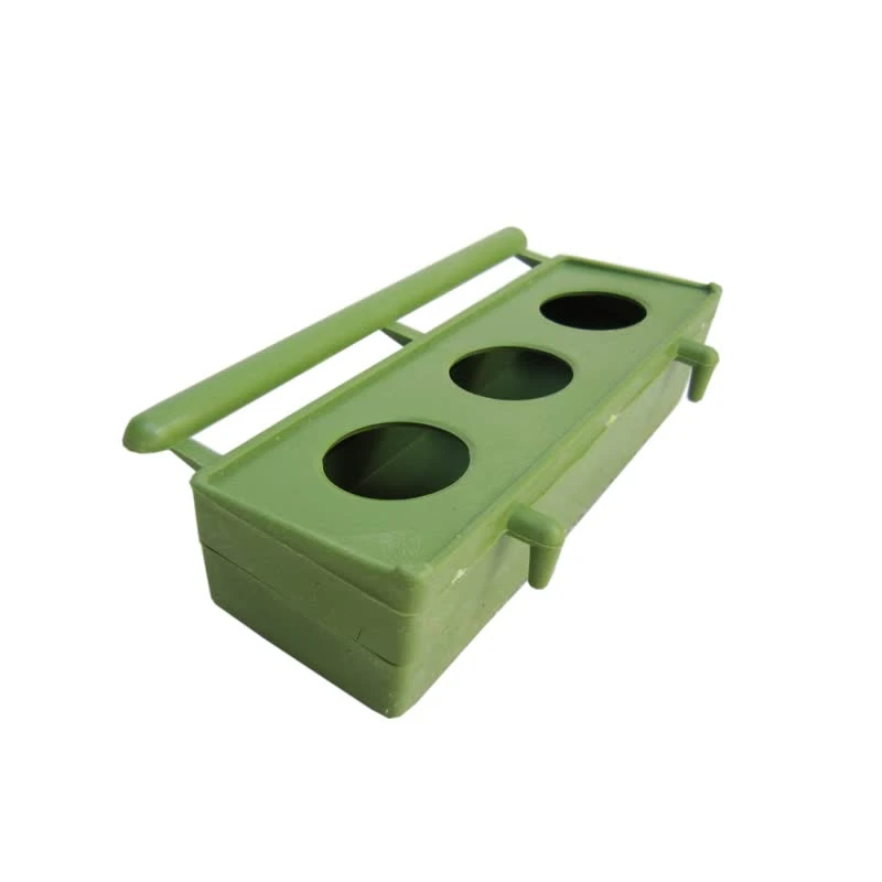 ظرف غذای پرندگان مدل سه سوراخ معمولی کد 03