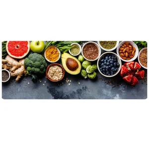 پادری مدل جلوسینکی سه لایه رویه مخمل طرح آشپزخانه کد A602 سایز 110x45 سانتی متر