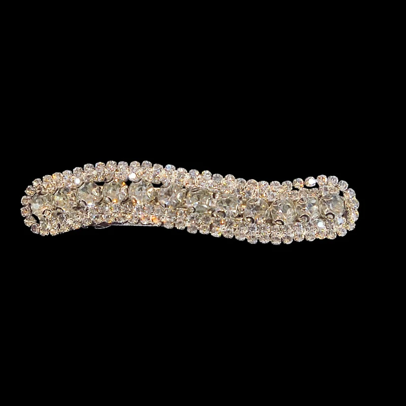 گیره مو زنانه مدل فرانسوی نگین دار 125