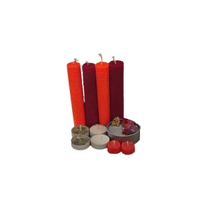 شمع دست ساز مدل لاوانتا بسته 11 عددی