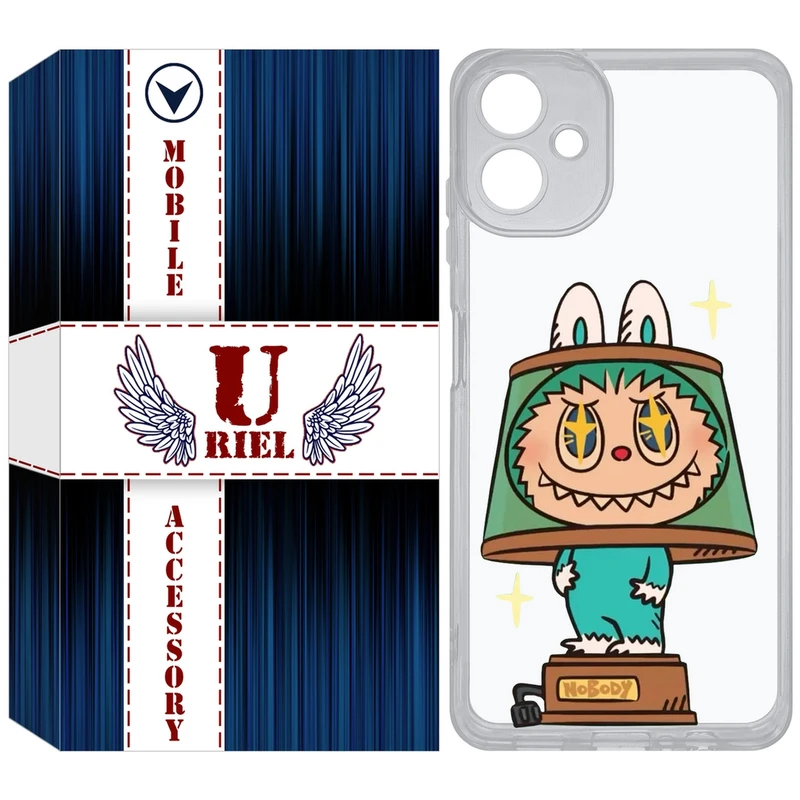 کاور یوریل مدل Clear کد 126 طرح لبوبو مناسب برای گوشی موبایل سامسونگ Galaxy A06