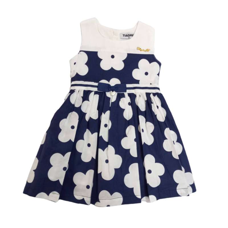 سارافون دخترانه طرح گلدار مدل g20