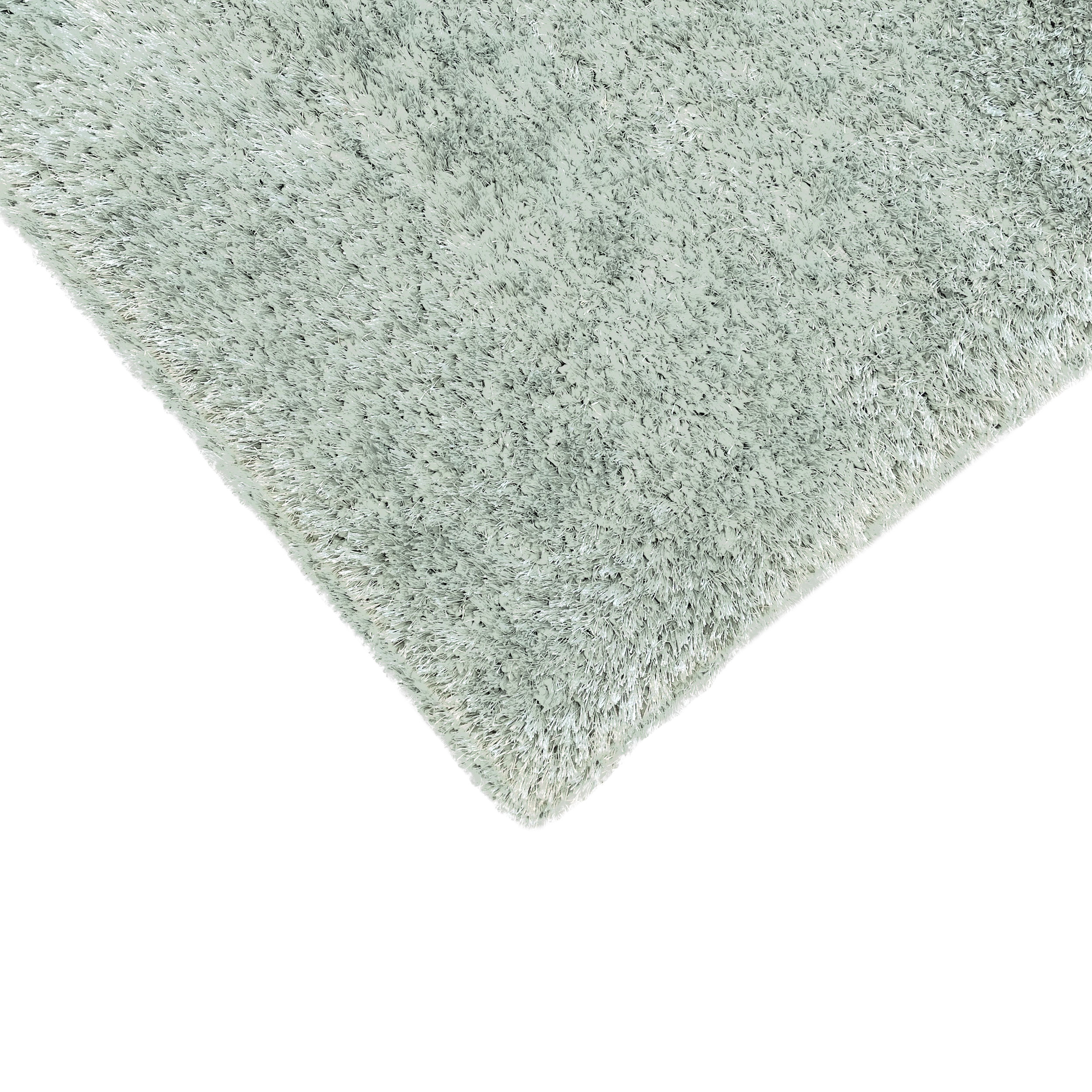 فرش ماشینی مدل شگی  تری دی کد100132 زمینه نقره ای