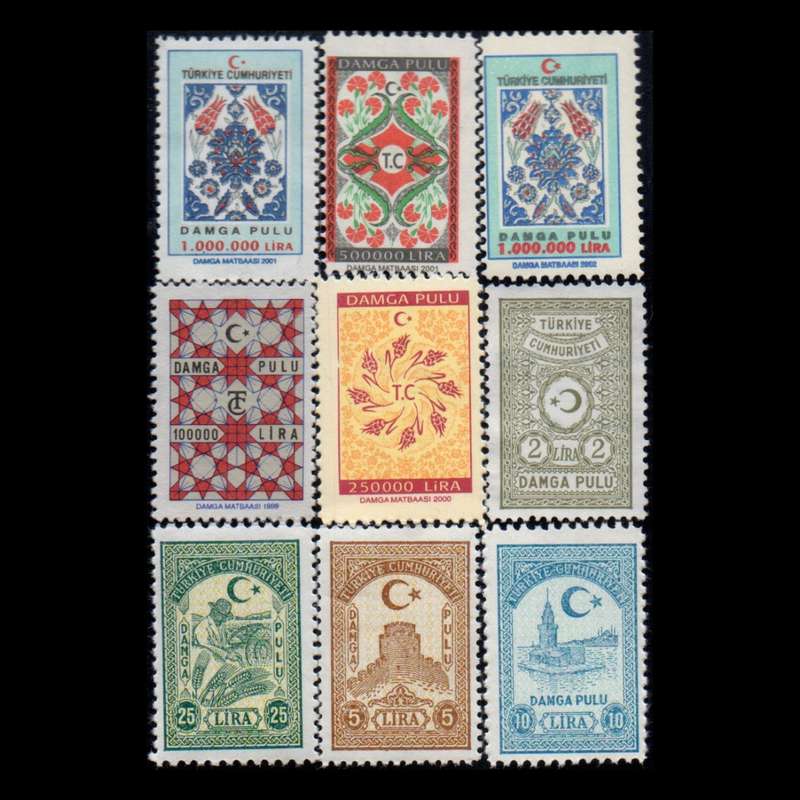 تمبر یادگاری مدل عثمانی مجموعه 9 عددی
