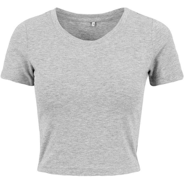 تی شرت آستین کوتاه زنانه کژین دوخت مدلcropgray رنگ طوسی -  - 1