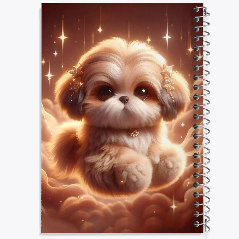 دفتر مشق 50 برگ خندالو طرح سگ کیوت کد F5466