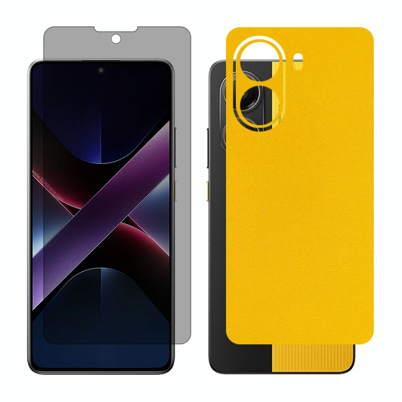 محافظ صفحه نمایش حریم شخصی گلس مدل Together مناسب برای گوشی موبایل شیائومی Poco X7 Pro به همراه برچسب پوششی پشت گوشی