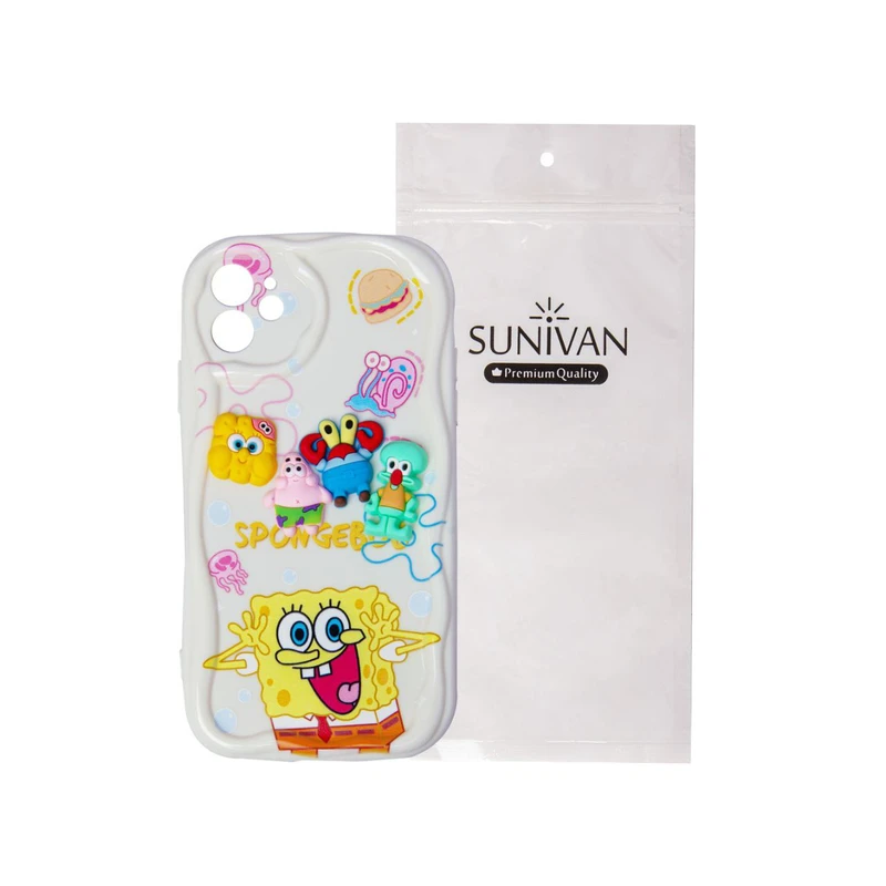  کاور سانیوان مدل باب اسفنجی مناسب برای گوشی موبایل اپل iPhone 12