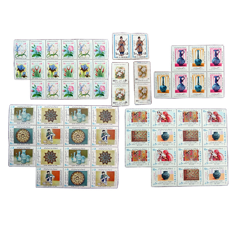 تمبر یادگاری مدل مجموعه یادبود اکسیر کد 1360 مجموعه 60 عددی